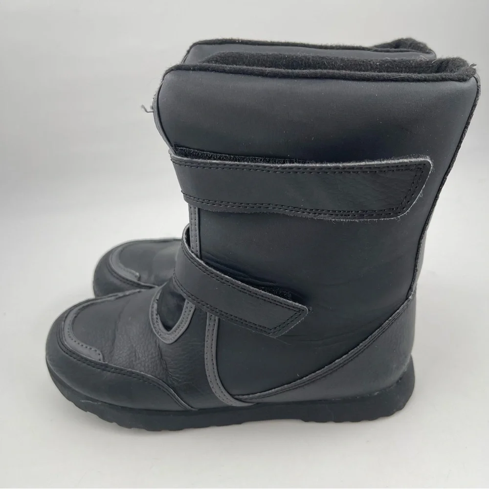 Rugged Outback Unisex Kids - SZ 2 Y - Black Hook & Loop Closure Winter Boots